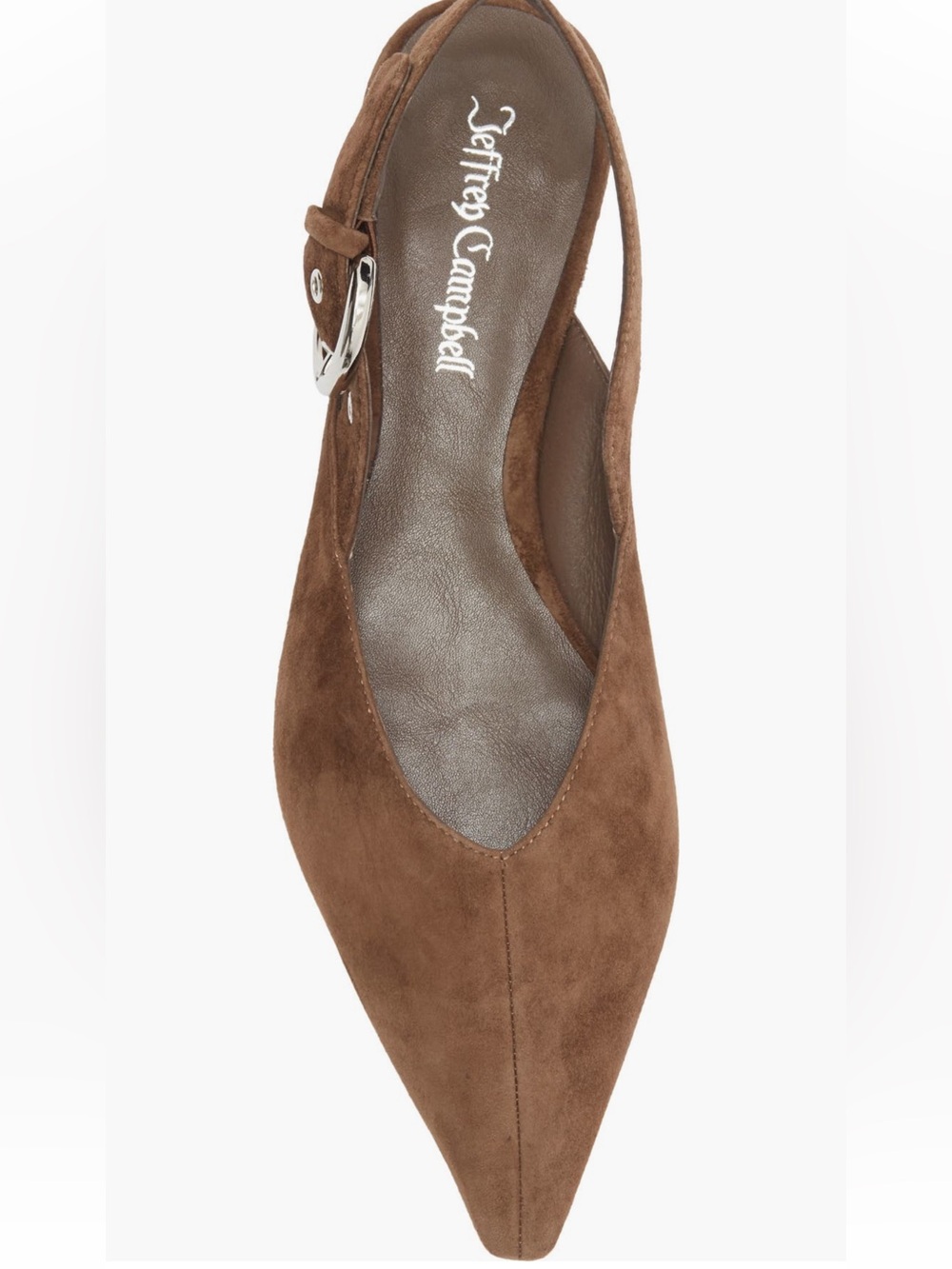 NEW Jeffrey Campbell Scone Slingback Pointed Toe Flat - Picture 5 of 11